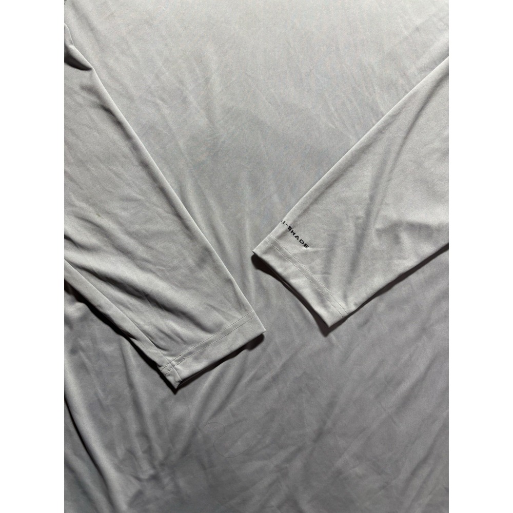 Columbia Long Sleeve PFG Solid Gray Size XL - Picture 3 of 8